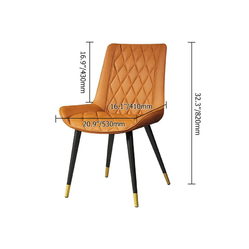 Corrigan Studio® Areia Nordic Dining Chair High Back Upholstered